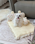 Floral Cooling Mat with Pillow – Comfortable & Cooling Bed for Pets