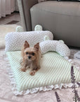 Floral Cooling Mat with Pillow – Comfortable & Cooling Bed for Pets