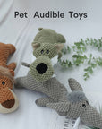 Plush Squeaky Interactive Teething Dog Chew Toy