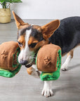 Puzzle Dumbbell Dog Toy – Interactive Treat Dispenser & Food Toy