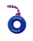 Rubber Tire Dog Toy – Durable Interactive Chewing & Teething