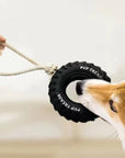 Rubber Tire Dog Toy – Durable Interactive Chewing & Teething