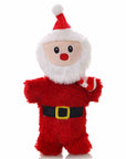 Christmas Santa Squeaky Plush Dog Toy – Durable & Fun