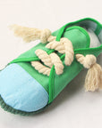 Colorful Shoes Rope Chew Dog Toy – Durable & Interactive