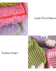 Colorful Little Monster Striped Foldable Storage Basket – Fun & Practical