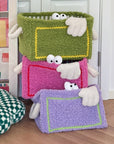 Colorful Little Monster Striped Foldable Storage Basket – Fun & Practical