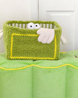 Colorful Little Monster Striped Foldable Storage Basket – Fun & Practical