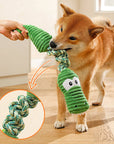 Rope Squeaky Dog Interactive Toy – Animal Series for Fun Playtime