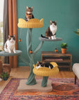 Yellow Tulip Cat Tree - Pawhearth