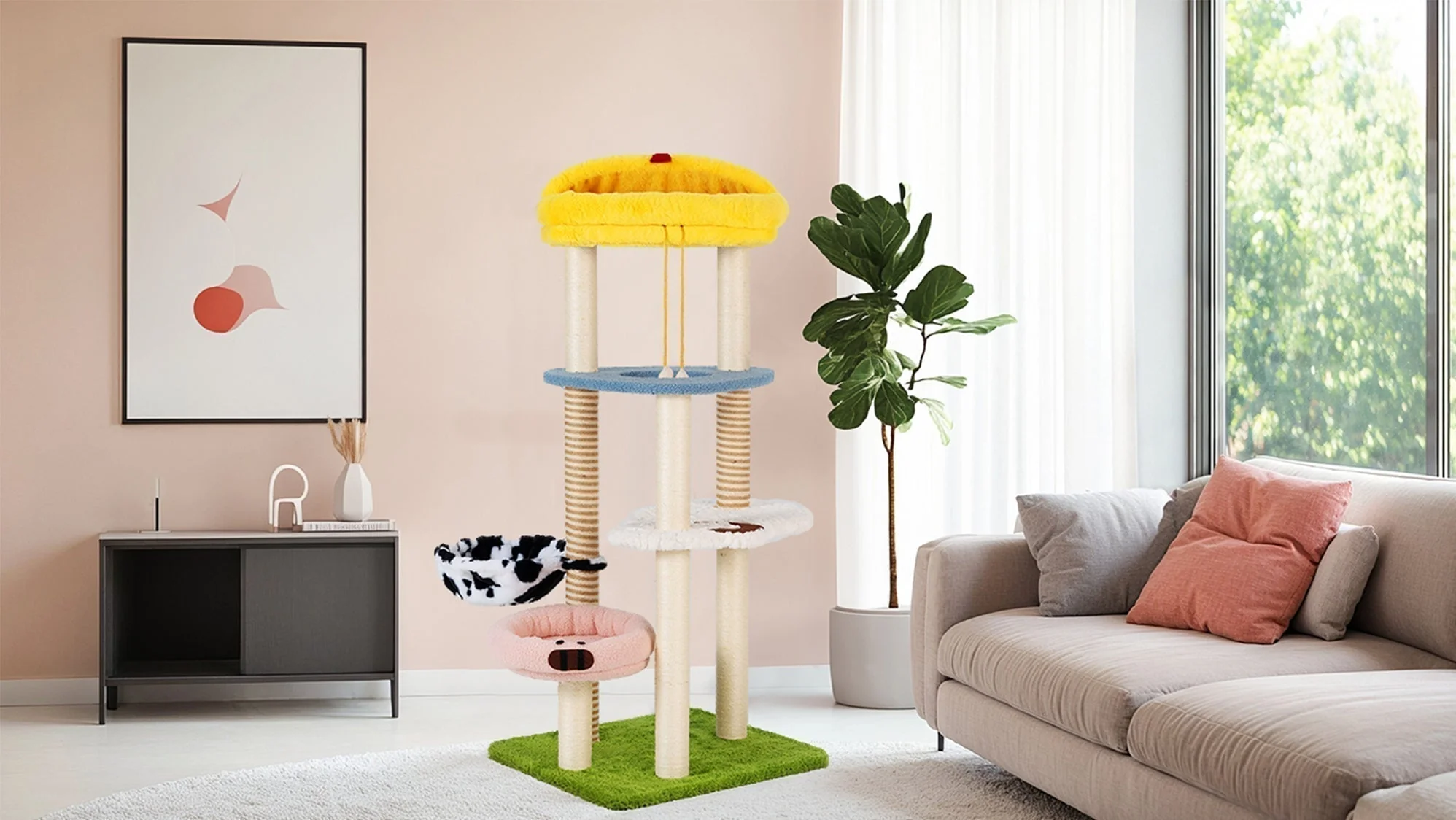 Introducing the Farmyard Friends Cat Tree: A Delightful Retreat for Your Feline