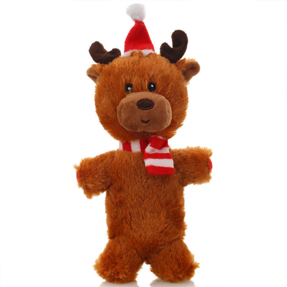 Christmas Santa Squeaky Plush Dog Toy – Durable &amp; Fun