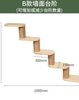 Wall-Mounted Cat Tree – Solid Wood Climber with Nest & Capsule