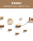 Wall-Mounted Cat Tree – Solid Wood Climber with Nest & Capsule