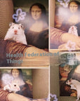 Mona Lisa Cat Nest Cat Scratch Board Wear-resistant Scratch-resistant Oil Painting World Famous Painting Cat House Factory Clearance