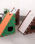 Triangular Vertical Cat Scratcher – Durable, Climbable & Space-Saving - Pawhearth