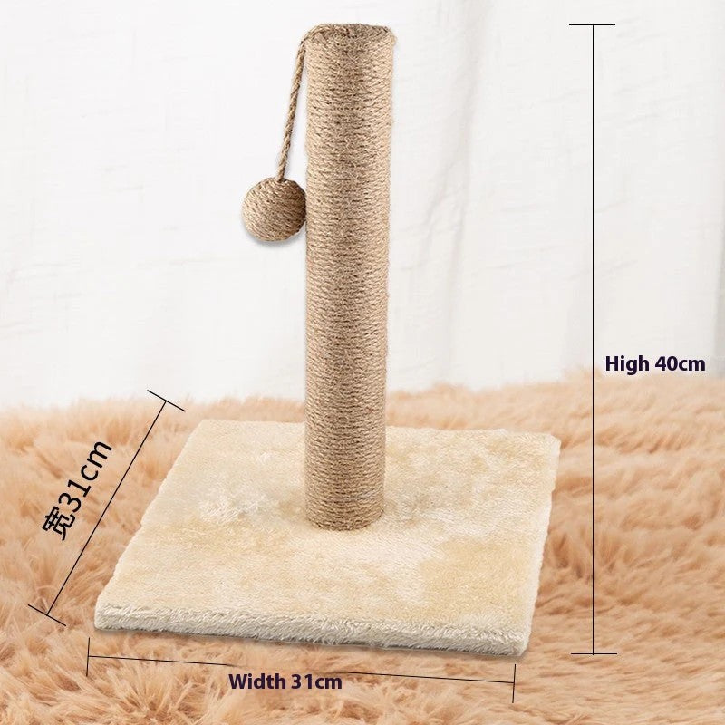 Sisal Cat Bed &amp; Scratcher – 2-in-1 Nest with Anti-Dandruff Design