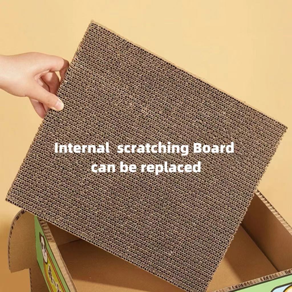 Ice Car Cat Scratcher &amp; Nest – Double Layer Corrugated Board