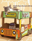 Ice Car Cat Scratcher & Nest – Double Layer Corrugated Board