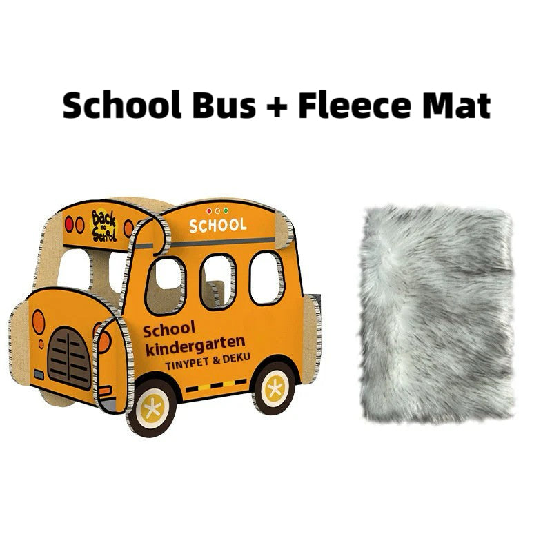 Ice Car Cat Scratcher &amp; Nest – Double Layer Corrugated Board