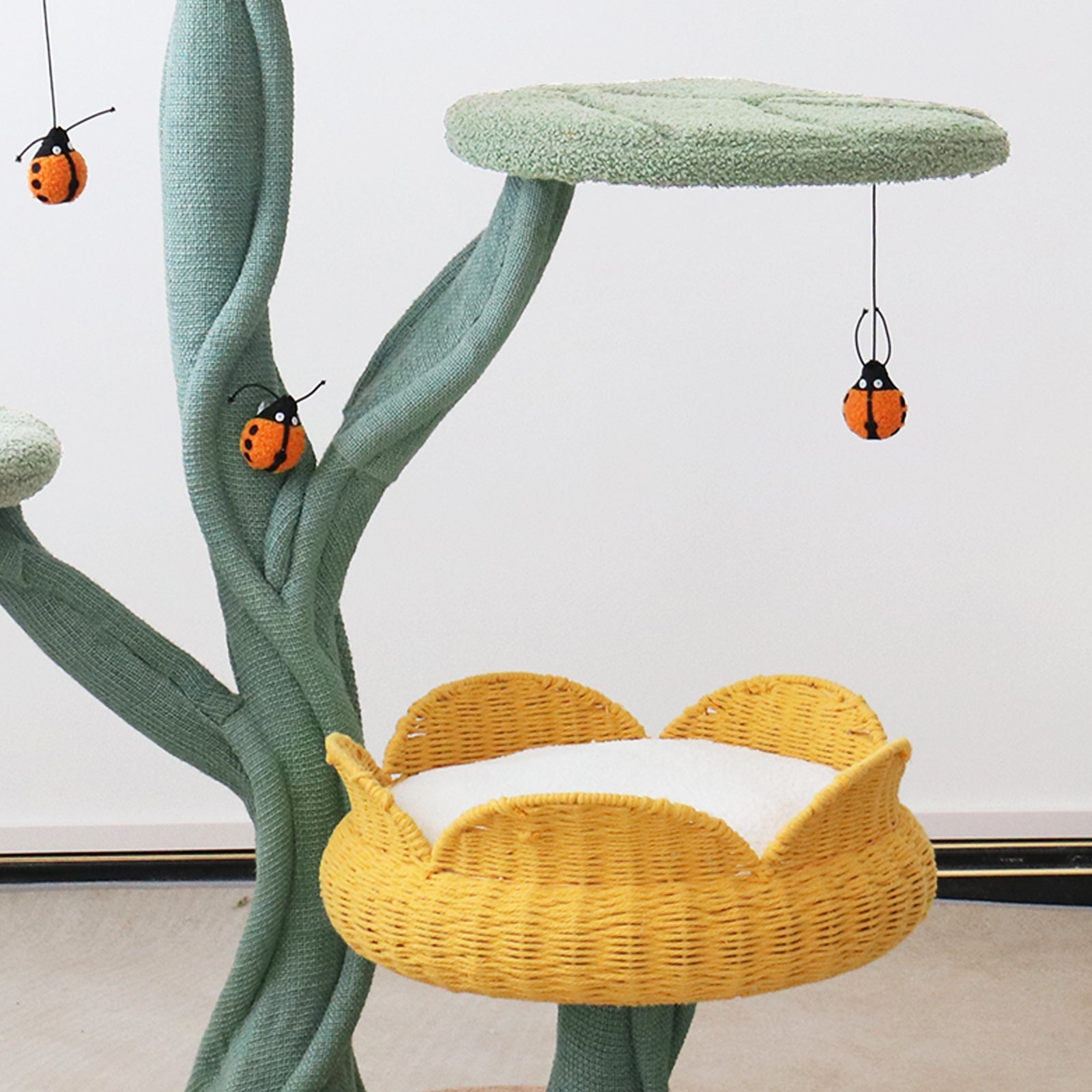Yellow Tulip Cat Tree - Pawhearth