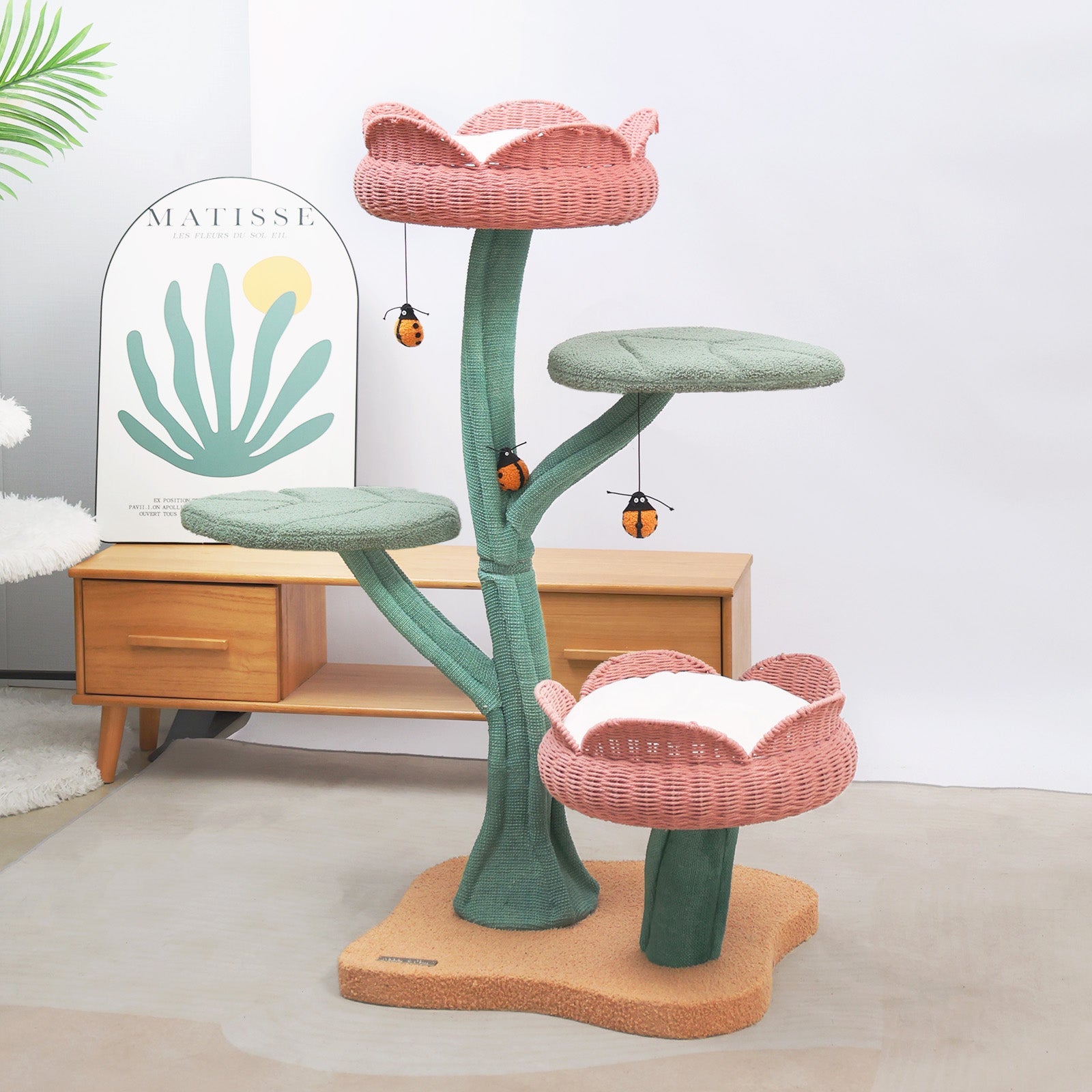 Yellow Tulip Cat Tree - Pawhearth
