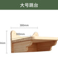 Wall-Mounted Cat Tree – Solid Wood Climber with Nest & Capsule