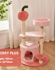 Multi-Level Cat Climbing Tower with Nest, Scratching Poles & Toys – All-Season Design