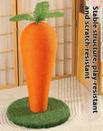 XL Carrot Cat Scratching Post with Climbing Frame | Sisal Multi-Toy
