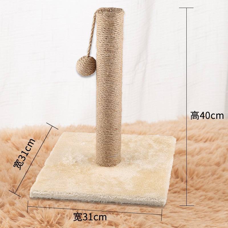 Sisal Cat Bed &amp; Scratcher – 2-in-1 Nest with Anti-Dandruff Design