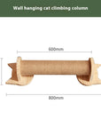 Cat climbing frame wall-mounted solid wood wall-mounted cat nest cat tree integrated cat climber space capsule non-occupied Wall-mounted cat climbing column