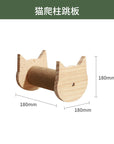 Wall-Mounted Cat Tree – Solid Wood Climber with Nest & Capsule