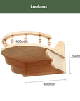 Cat climbing frame wall-mounted solid wood wall-mounted cat nest cat tree integrated cat climber space capsule non-occupied Wall-mounted cat climbing column