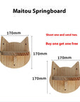 Cat climbing frame wall-mounted solid wood wall-mounted cat nest cat tree integrated cat climber space capsule non-occupied Wall-mounted cat climbing column