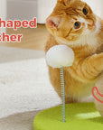 Mushroom Cat Claw Post - Hemp Wrap, Small and Medium-sized Cats, No Assembly Required🍄🍄 - Pawhearth