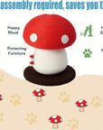 Mushroom Cat Claw Post - Hemp Wrap, Small and Medium-sized Cats, No Assembly Required🍄🍄 - Pawhearth
