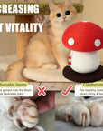 Mushroom Cat Claw Post - Hemp Wrap, Small and Medium-sized Cats, No Assembly Required🍄🍄 - Pawhearth