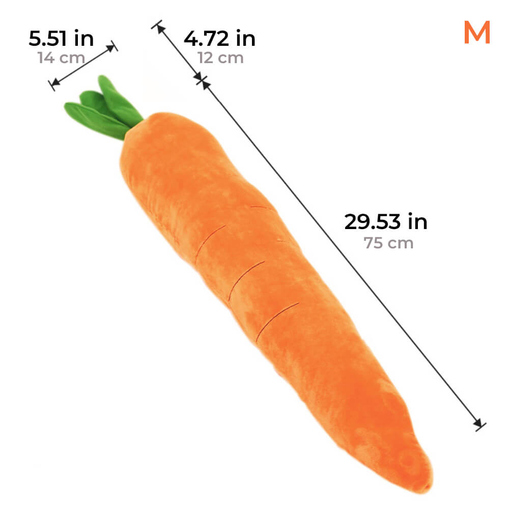 Carrot Squeaky Plush Dog Toy – Interactive &amp; Fun Chew Toy for Dogs