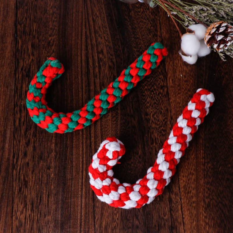 Christmas Cotton Rope Toy – Chew Resistant Luxury Dog Teething Gift