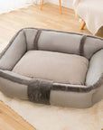 Vintage Large Cozy Calming Sofa Dog Bed