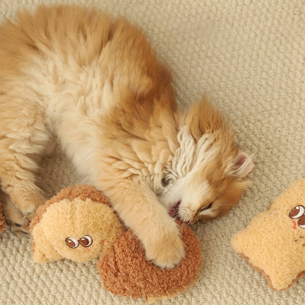 Baked Treats Plush Interactive Cat Toy Set – Fun &amp; Playful
