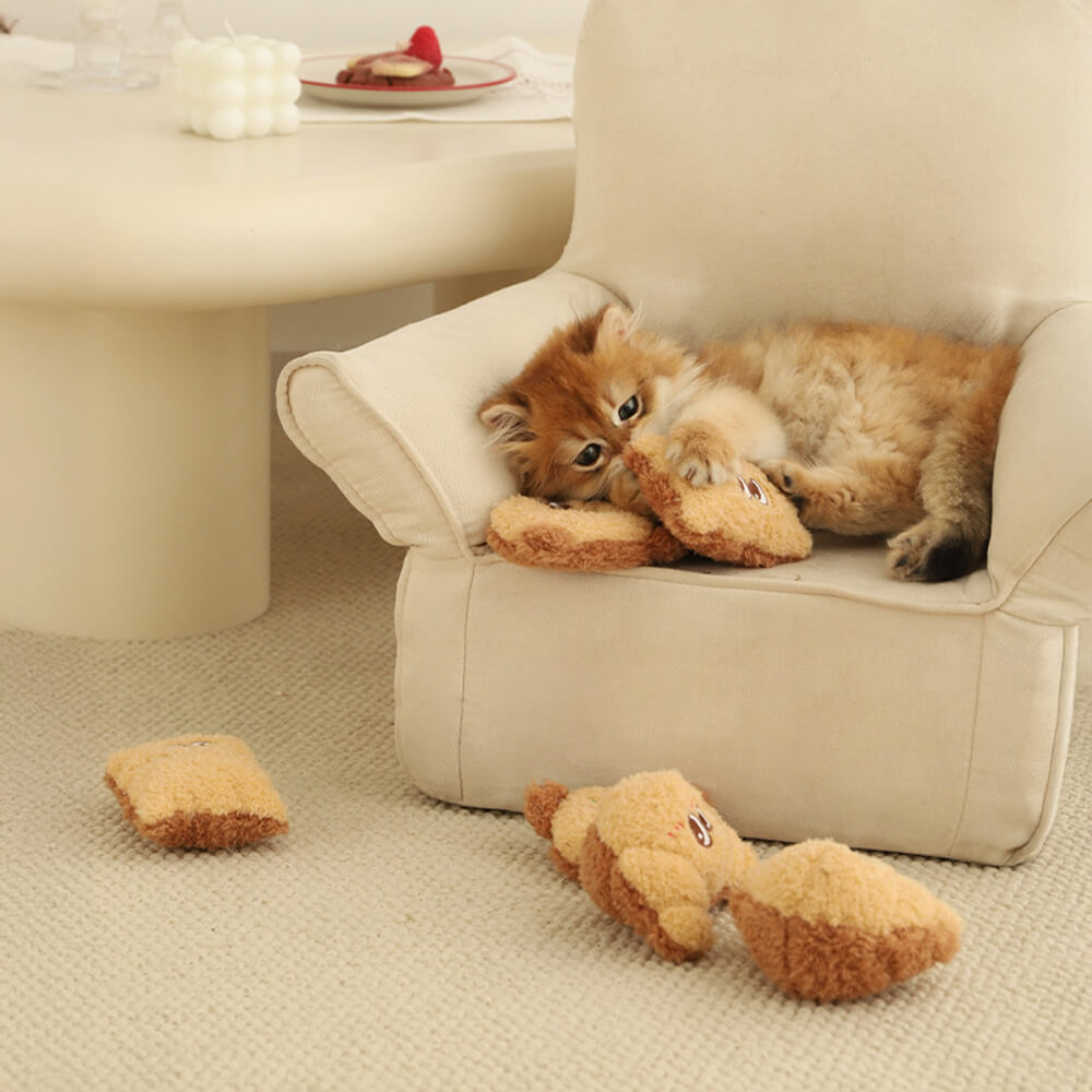 Baked Treats Plush Interactive Cat Toy Set – Fun &amp; Playful