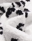 Reversible Black & White Printed Dog & Cat Blanket – Dual-Sided Comfort