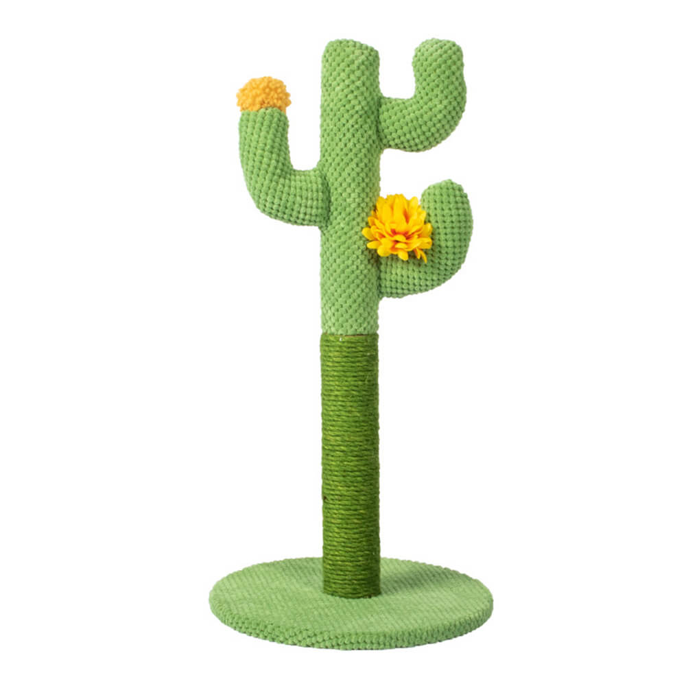 Cactus Design Sisal Cat Scratching Post – Durable &amp; Stylish
