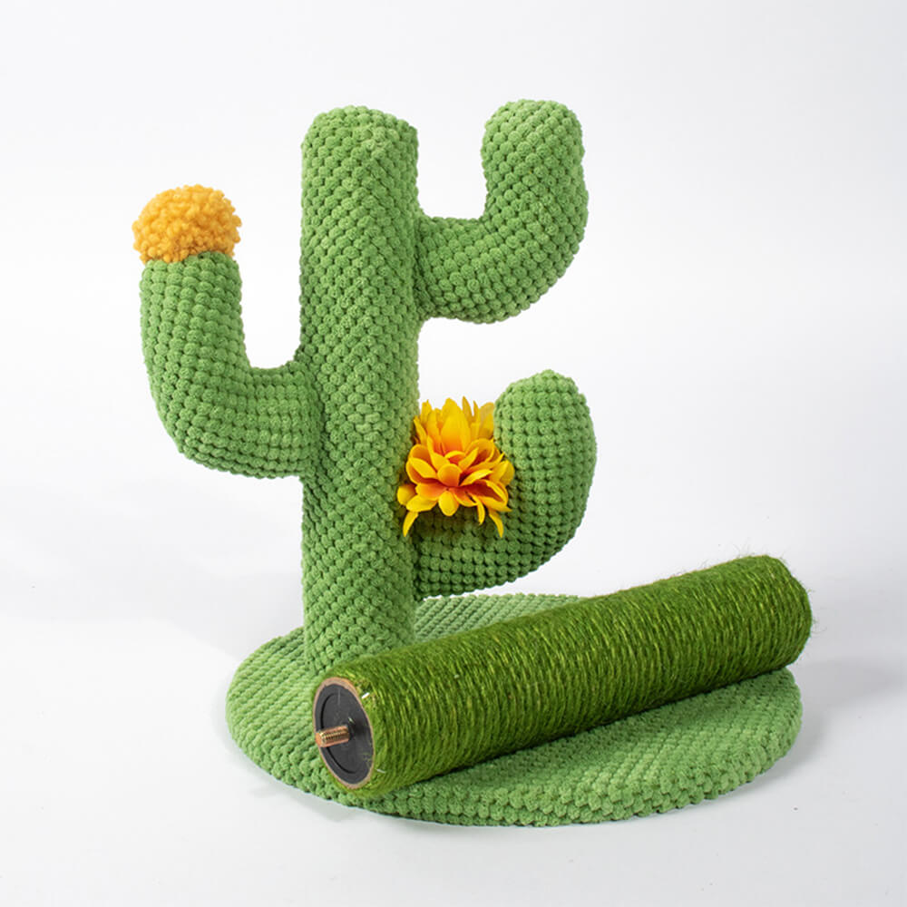 Cactus Design Sisal Cat Scratching Post – Durable &amp; Stylish