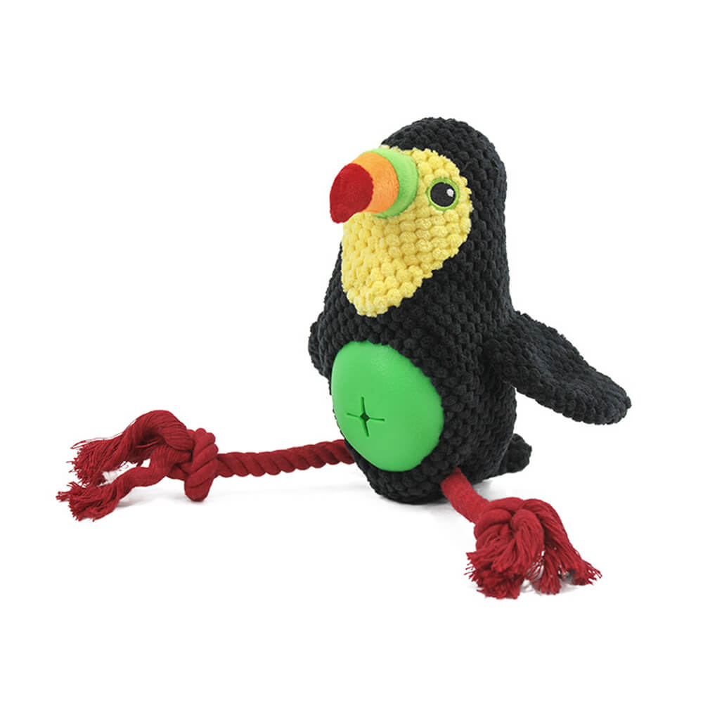Flamingo &amp; Parrot Rope Dog Toy – Durable &amp; Interactive Chew