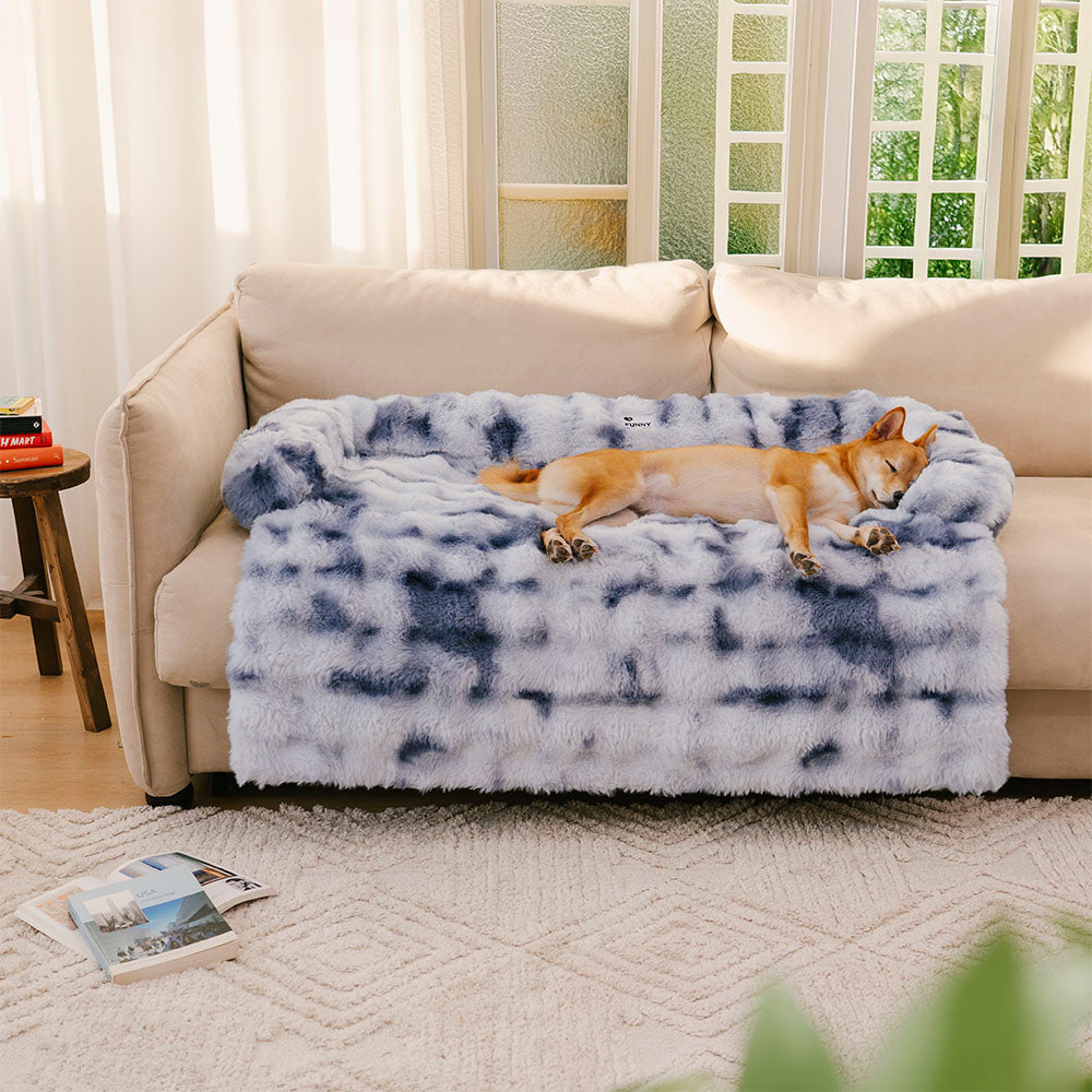 Fluffy Fuzzy Calming Dog Bed Sofa Protector Pet Mat - Pawhearth