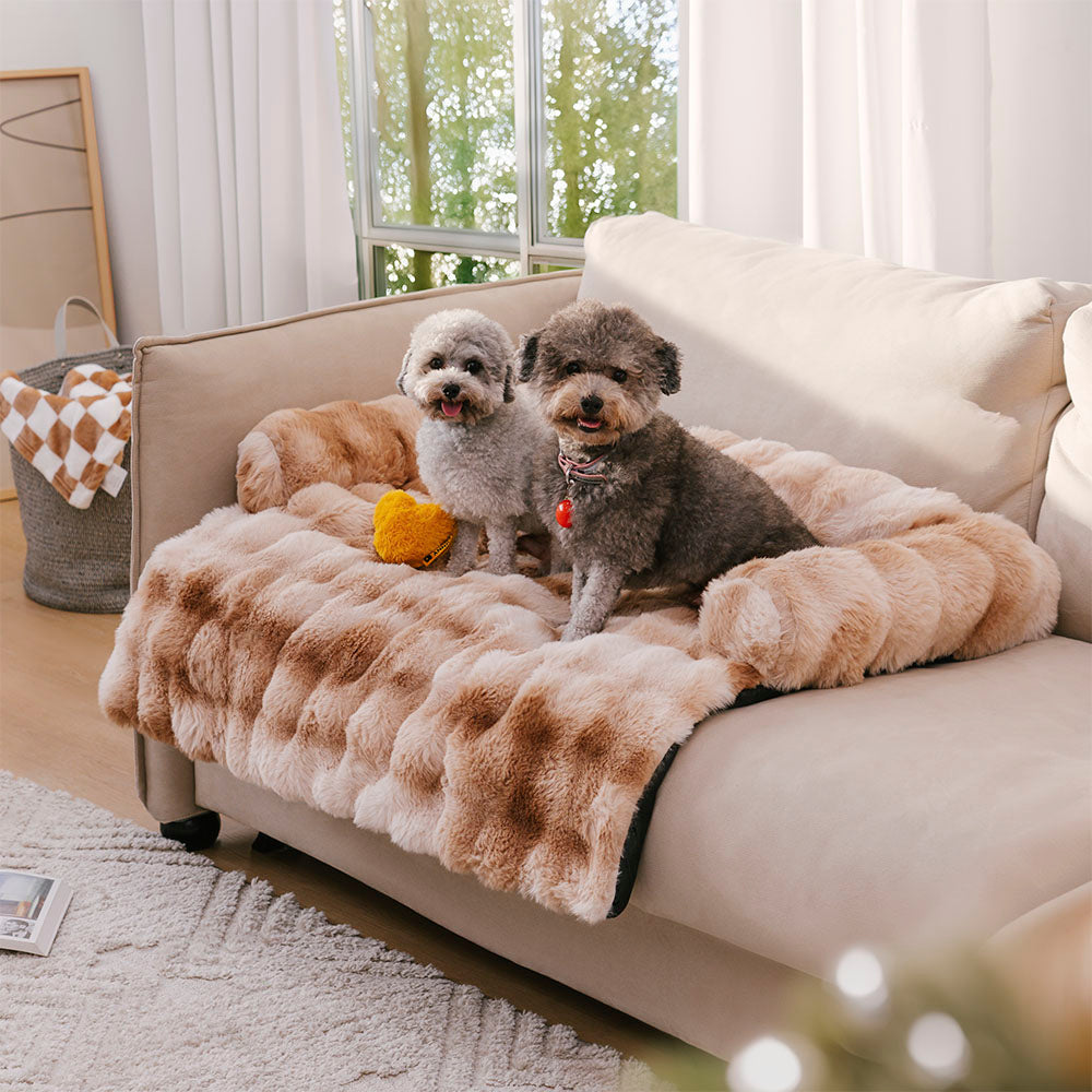 Fluffy Fuzzy Calming Dog Bed Sofa Protector Pet Mat - Pawhearth