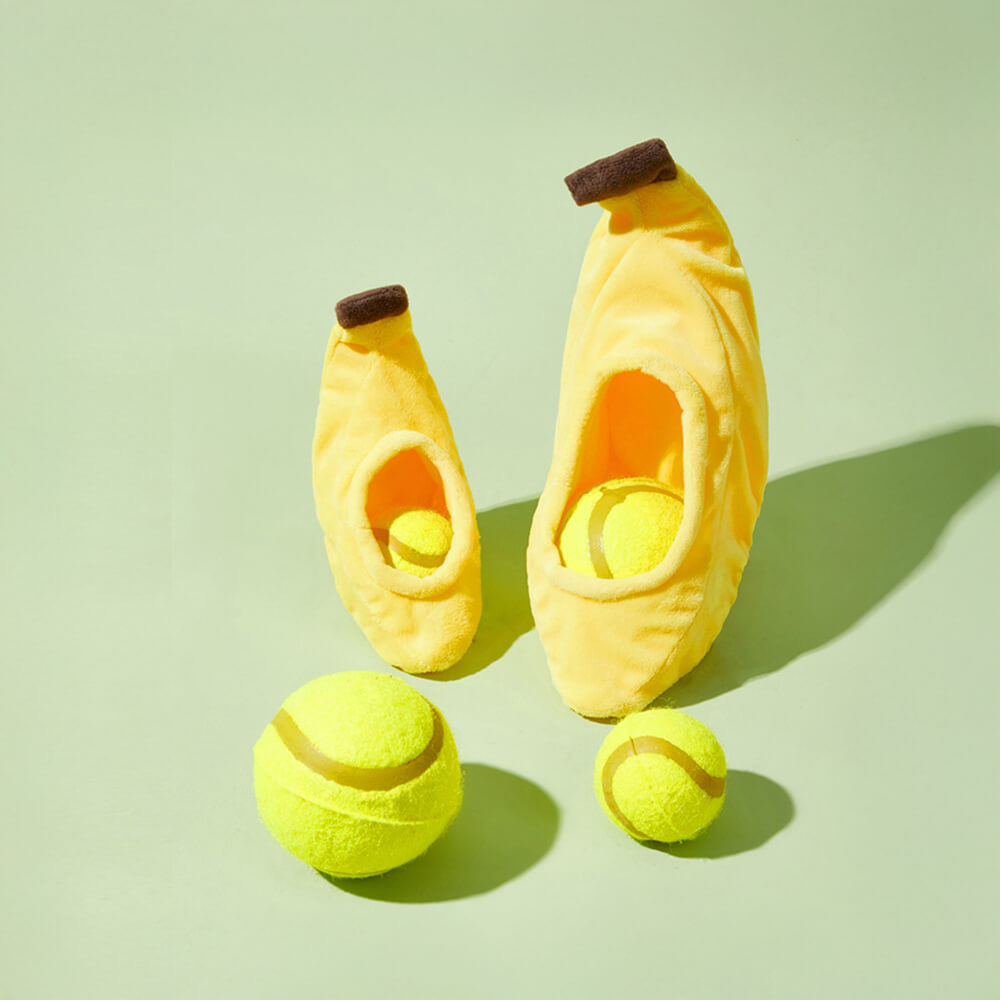 Tennis Ball Dog Toy – Food Hiding &amp; Teething Interactive Fun