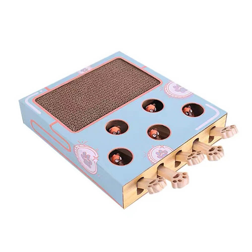 Whack-a-Mole Cat Toy – Interactive Scratcher &amp; Game