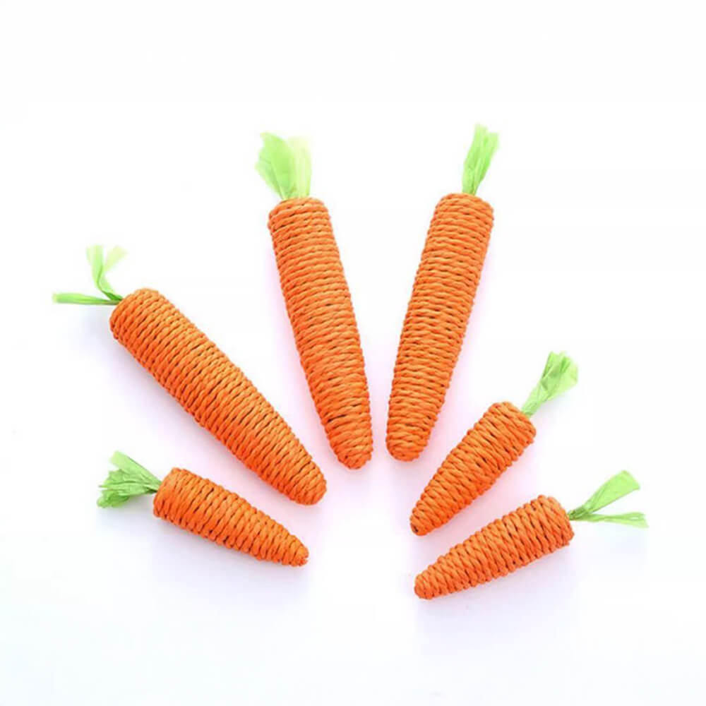 Natural Sisal Carrot Cat Chew Toy – Bite-Resistant Teething Aid